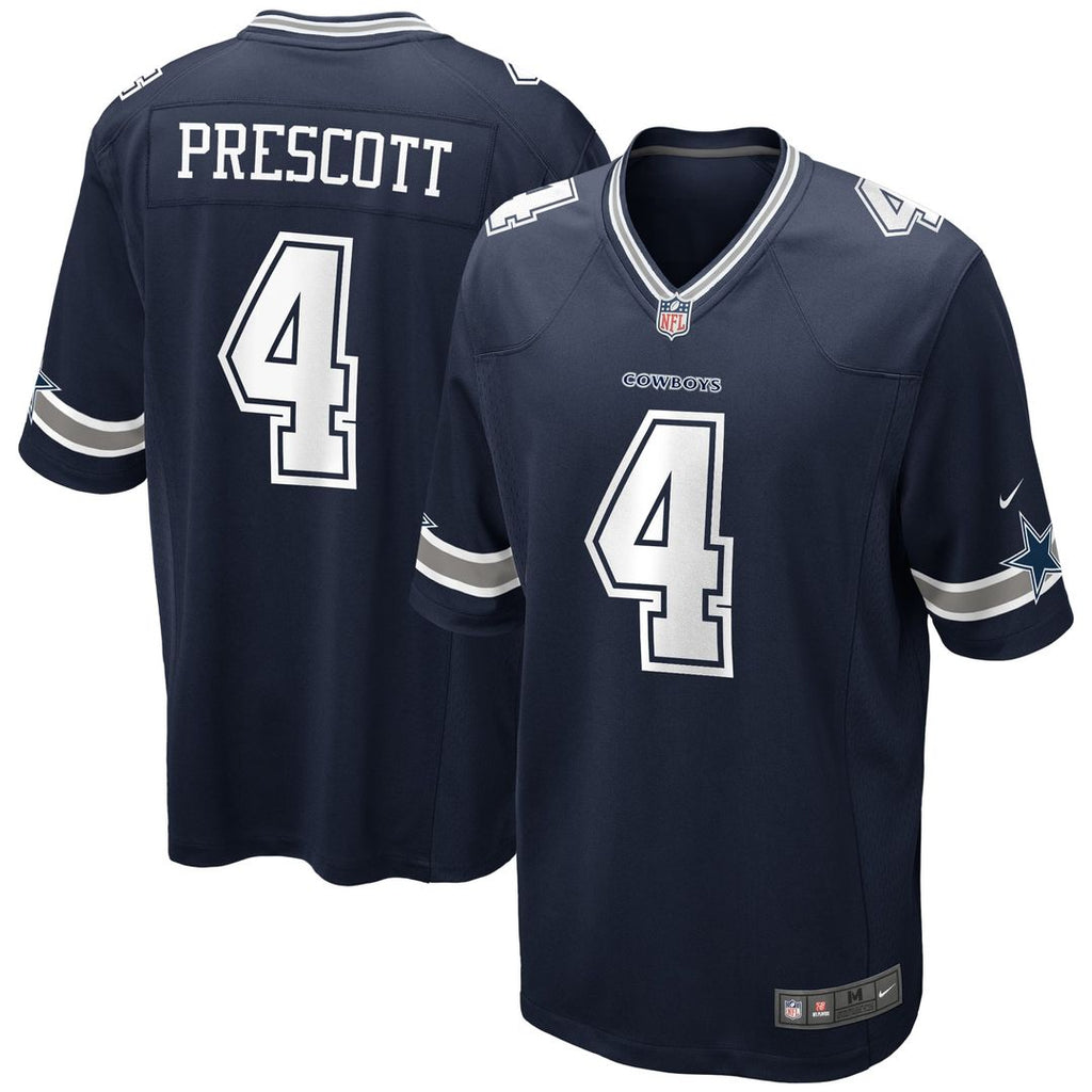 Youth Nike Dallas Cowboys Dak Prescott Navy Game NFL Jersey