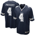 Youth Nike Dallas Cowboys Dak Prescott Navy Game NFL Jersey