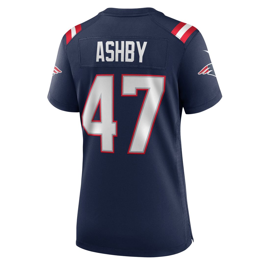 Women's Nike New England Patriots Julian Ashby Navy Team Game NFL Jersey