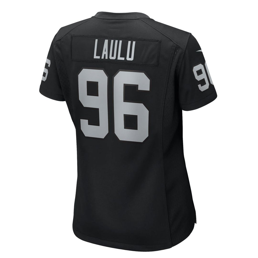 Women's Nike Las Vegas Raiders Jonah Laulu Black Game NFL Jersey