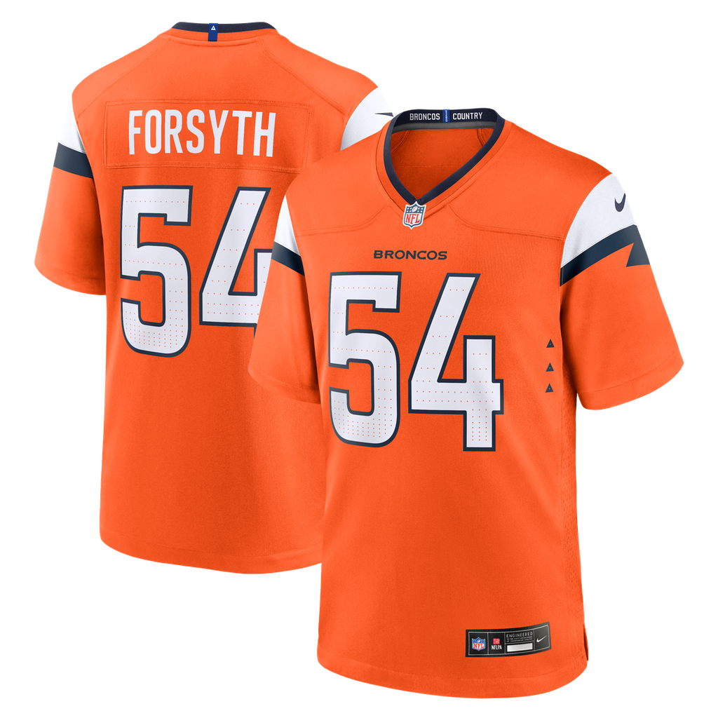 Men's Nike Denver Broncos Alex Forsyth Orange Team Game NFL Jersey
