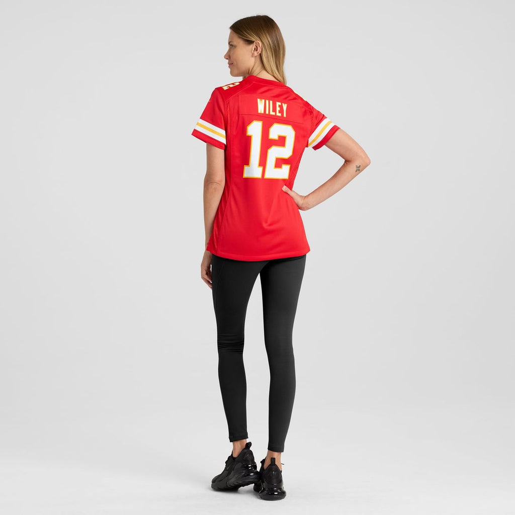 Women's Nike Kansas City Chiefs Jared Wiley Red Game NFL Jersey