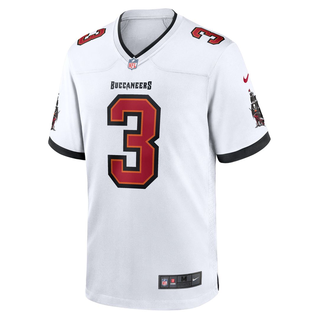 Men's Nike Tampa Bay Buccaneers Rueben Bain Jr. White Game NFL Jersey