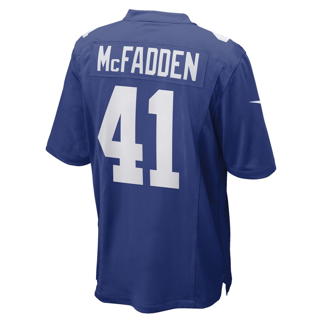 Men's Nike New York Giants Micah McFadden Royal Game Player NFL Jersey
