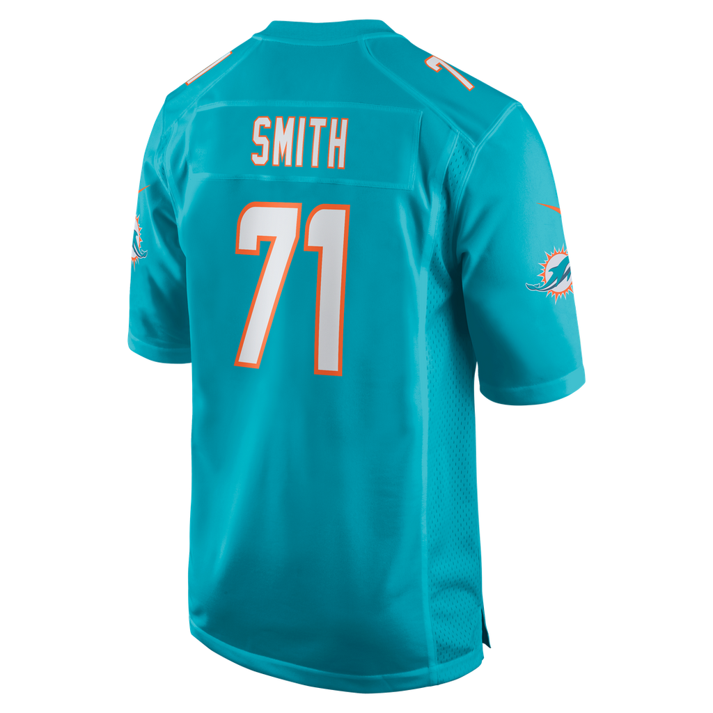 Men's Nike Miami Dolphins Kion Smith Aqua Game NFL Jersey