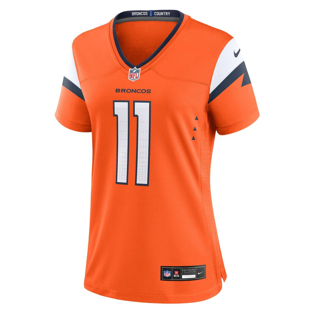 Women's Nike Denver Broncos Troy Franklin Orange Team Game NFL Jersey