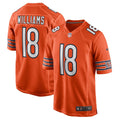 Men's Nike Chicago Bears Caleb Williams Orange Alternate Player Game NFL Jersey