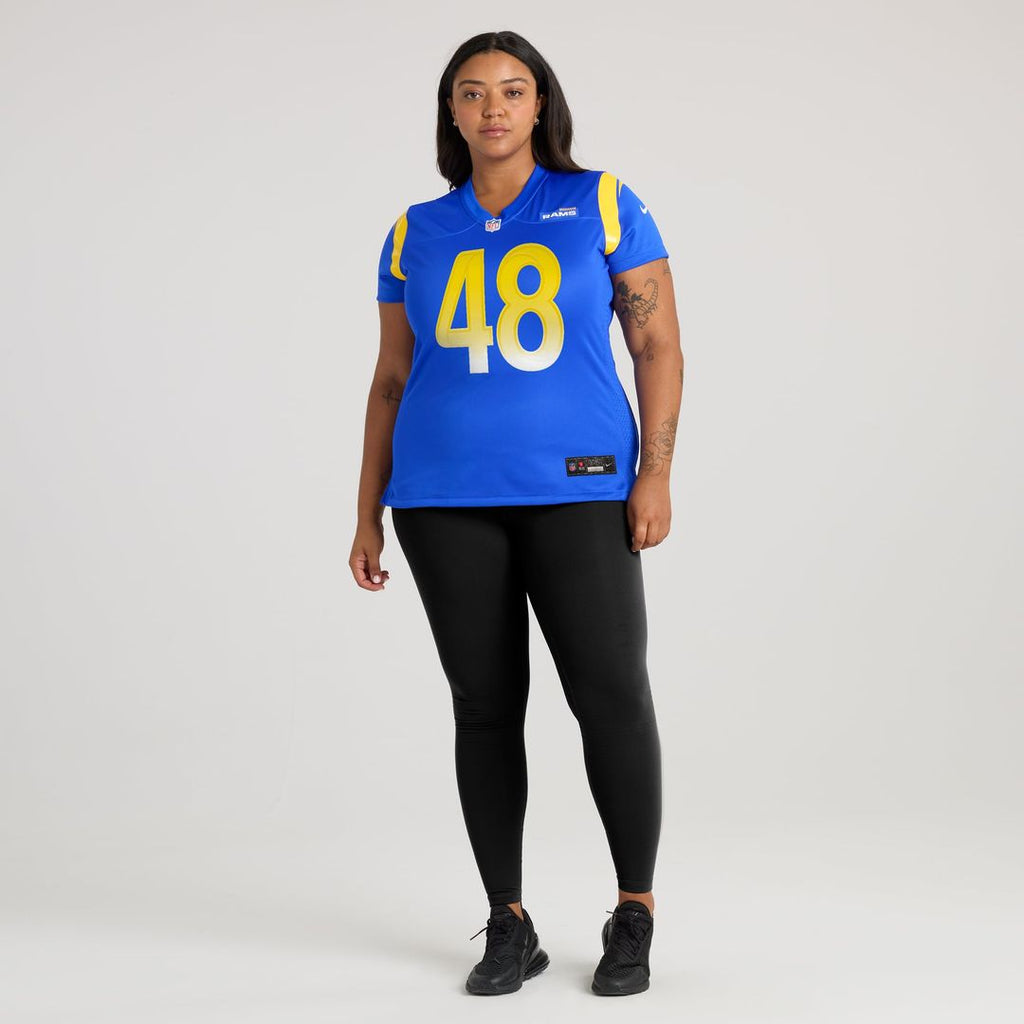 Women's Nike Los Angeles Rams Omar Speights Royal Game NFL Jersey