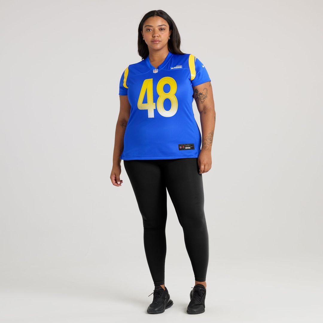 Women's Nike Los Angeles Rams Omar Speights Royal Game NFL Jersey