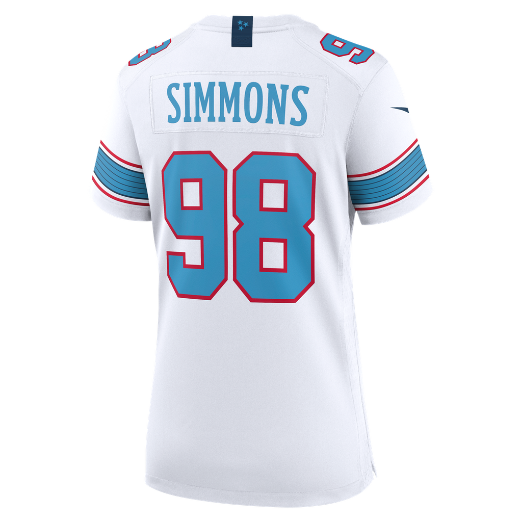 Women's Nike Tennessee Titans Jeffery Simmons White Game NFL Jersey