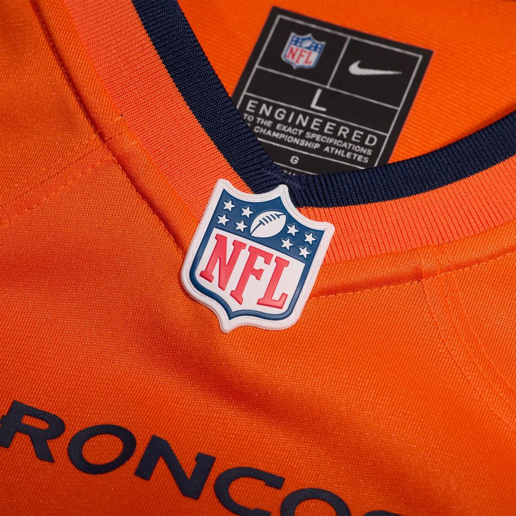 Men's Nike Denver Broncos Tyler Badie Orange Team Game NFL Jersey