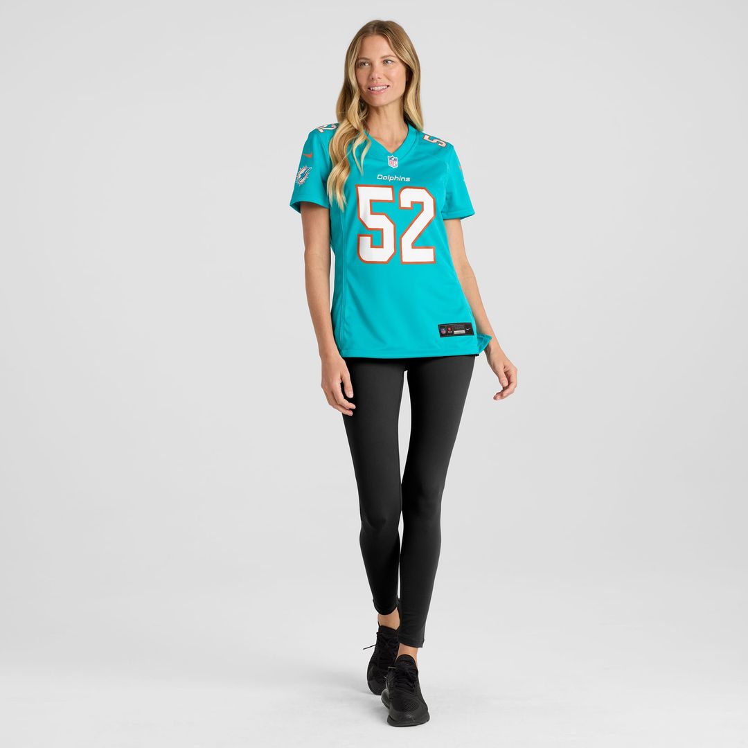 Women's Nike Miami Dolphins Patrick Paul Aqua Game NFL Jersey