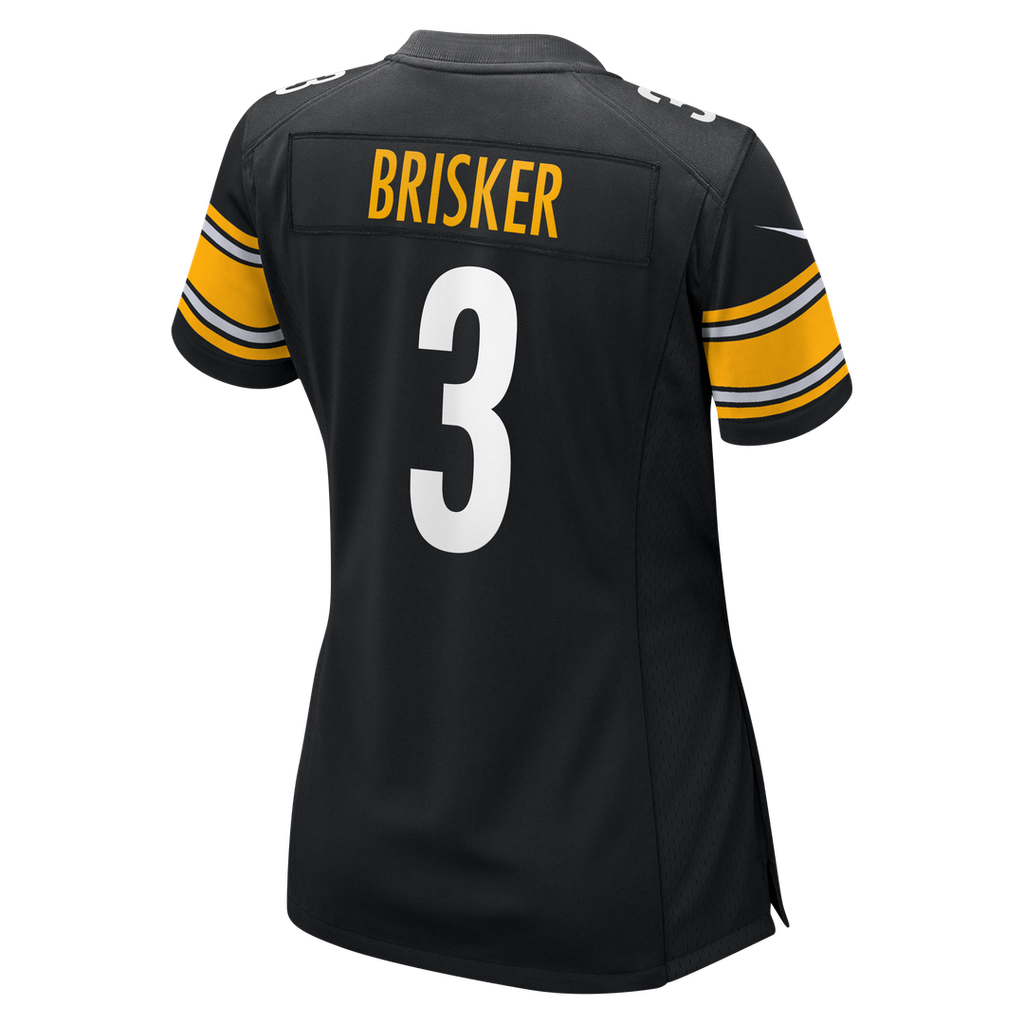 Women's Nike Pittsburgh Steelers Jaquan Brisker Black Team Game NFL Jersey