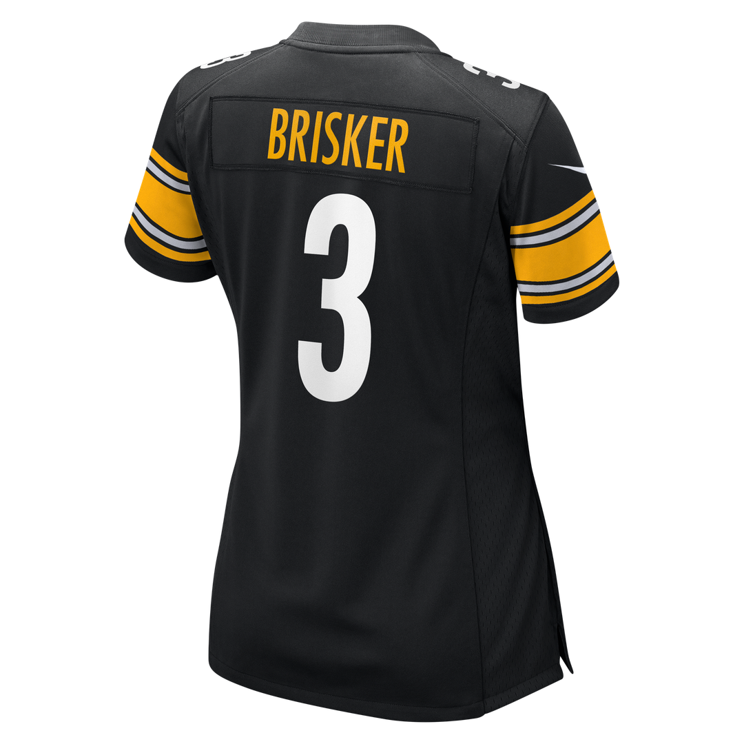 Women's Nike Pittsburgh Steelers Jaquan Brisker Black Team Game NFL Jersey