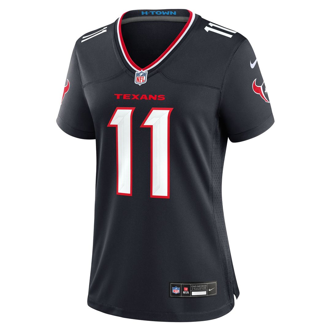 Women's Nike Houston Texans Tremon Smith Navy Team Game NFL Jersey