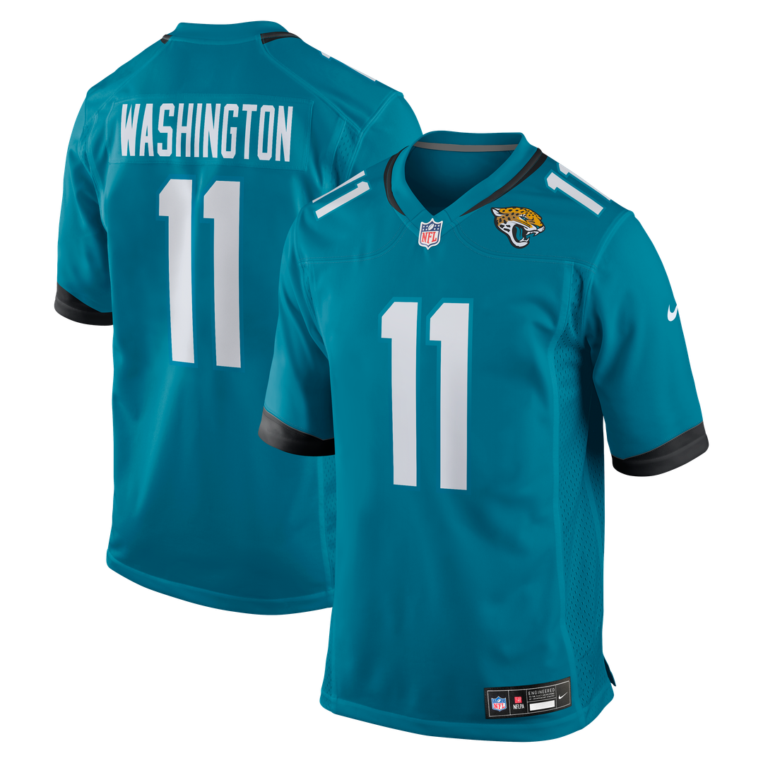 Men's Nike Jacksonville Jaguars Parker Washington Teal Team Game NFL Jersey