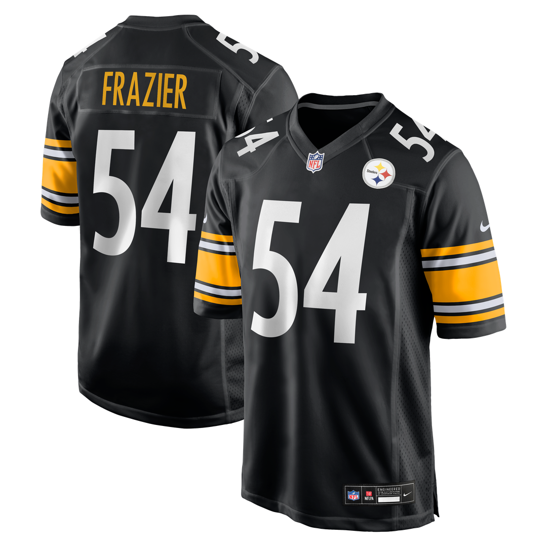 Men's Nike Pittsburgh Steelers Zach Frazier Black Game NFL Jersey