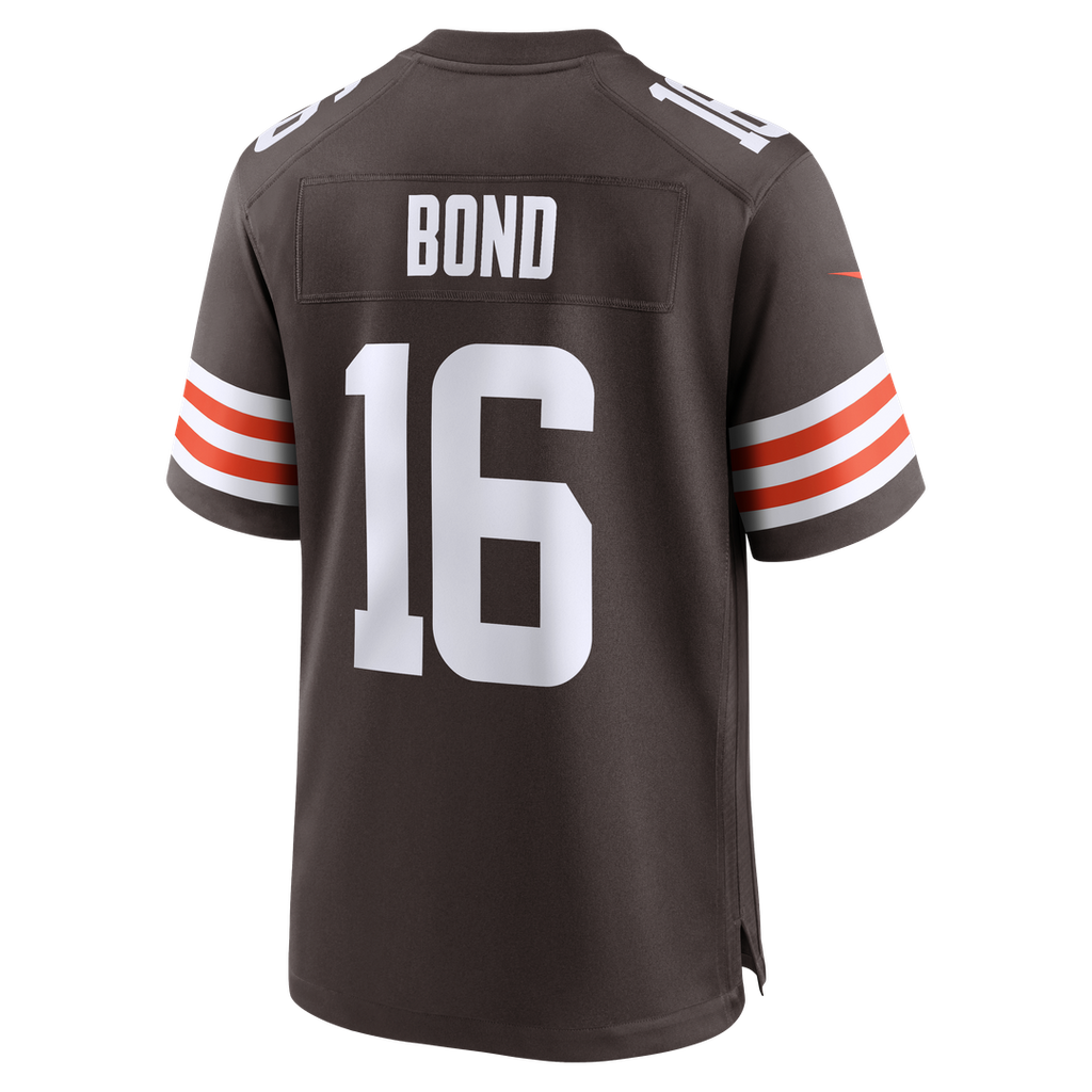 Men's Nike Cleveland Browns Isaiah Bond Brown Team Game NFL Jersey