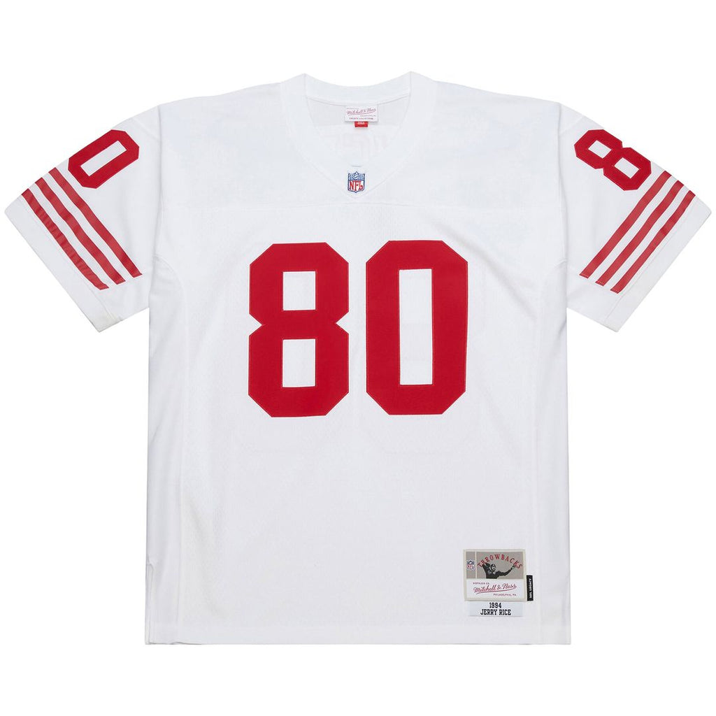 Men's Mitchell & Ness San Francisco 49ers Jerry Rice White 1994 Legacy Replica NFL Jersey