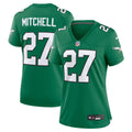 Women's Nike Philadelphia Eagles Quinyon Mitchell Kelly Green Alternate Game NFL Jersey