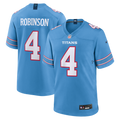 Men's Nike Tennessee Titans Wan'Dale Robinson Light Blue Team Game NFL Jersey