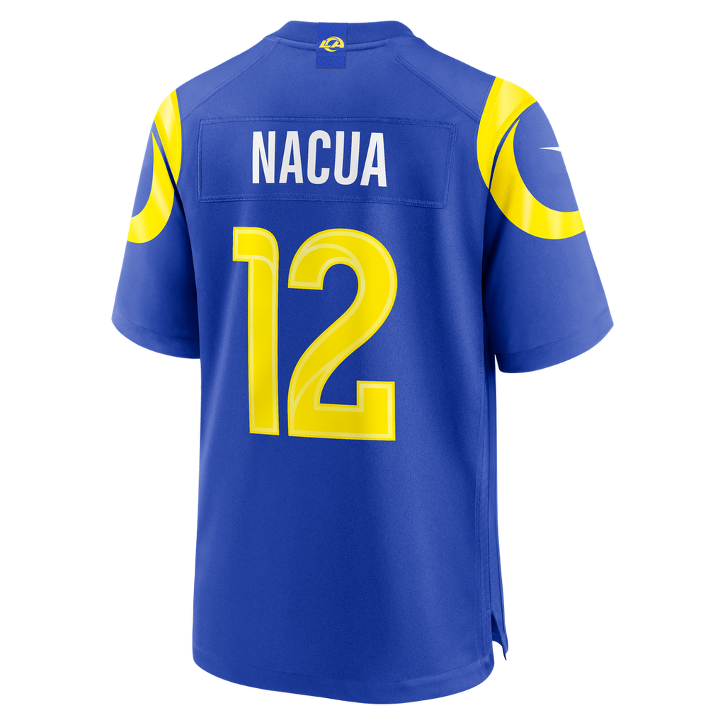 Men's Nike Los Angeles Rams Puka Nacua White Game Player NFL Jersey