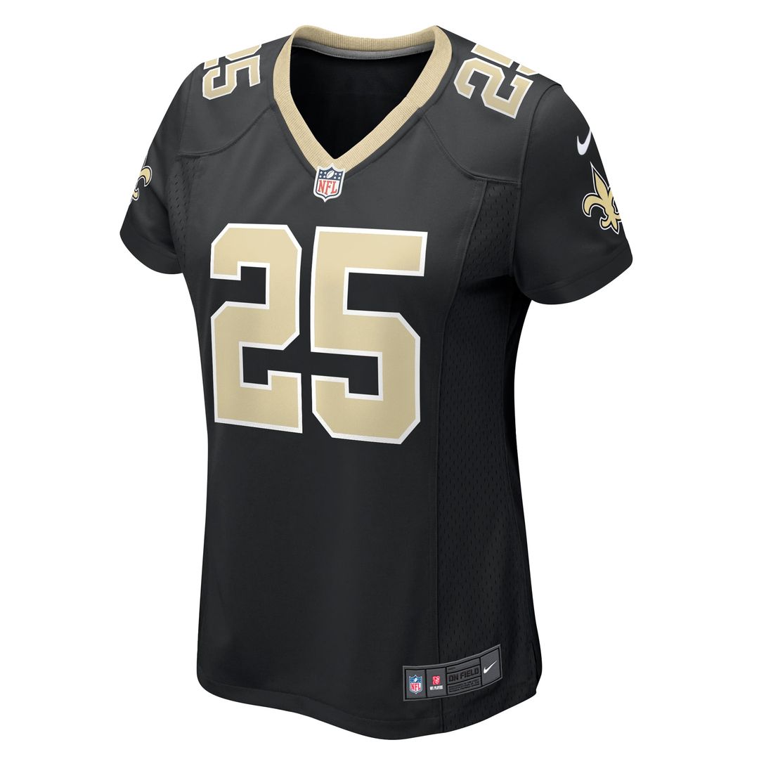 Women's Nike New Orleans Saints Kendre Miller Black Team Game NFL Jersey