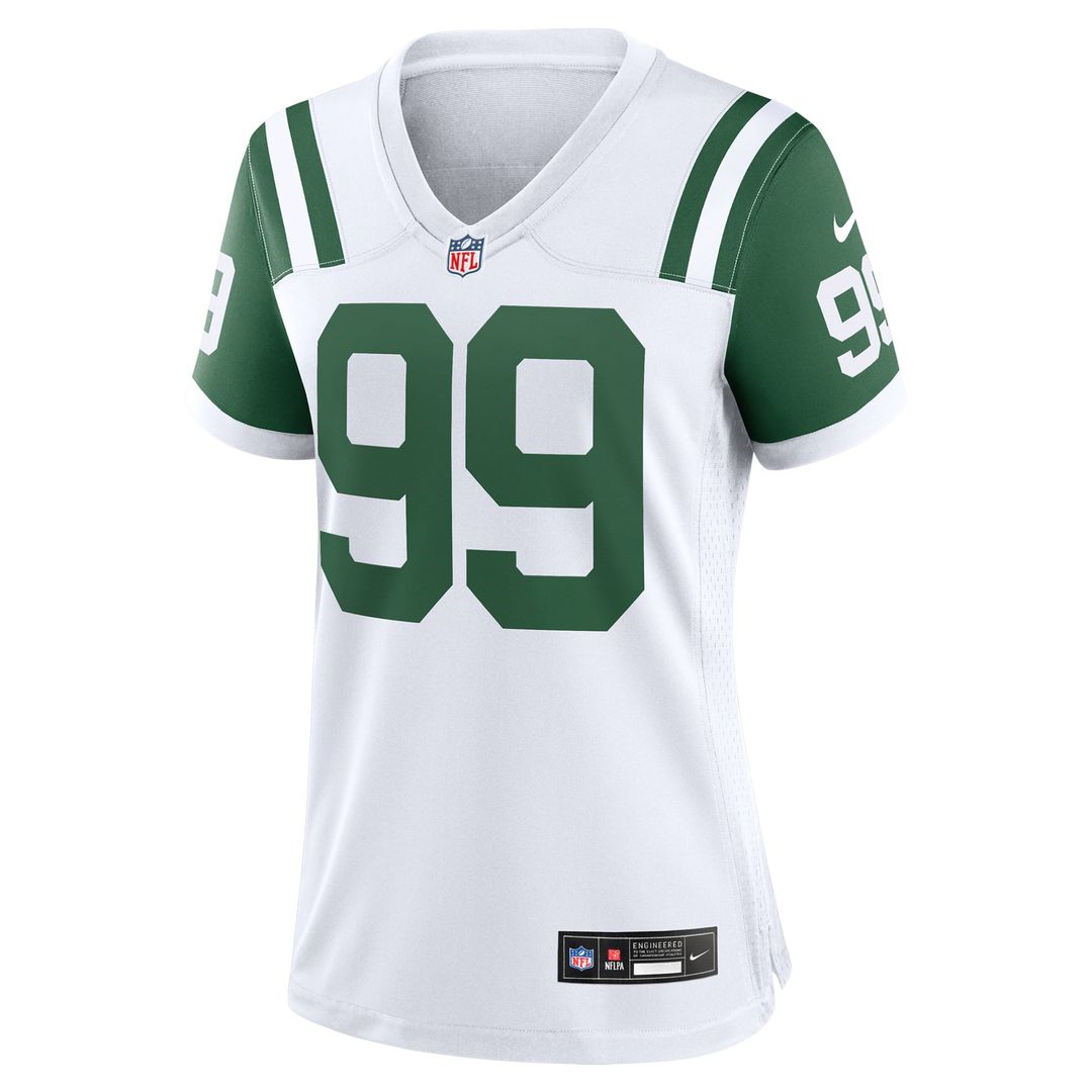 Women's Nike New York Jets Mark Gastineau White Classic Alternate Retired Player Game NFL Jersey