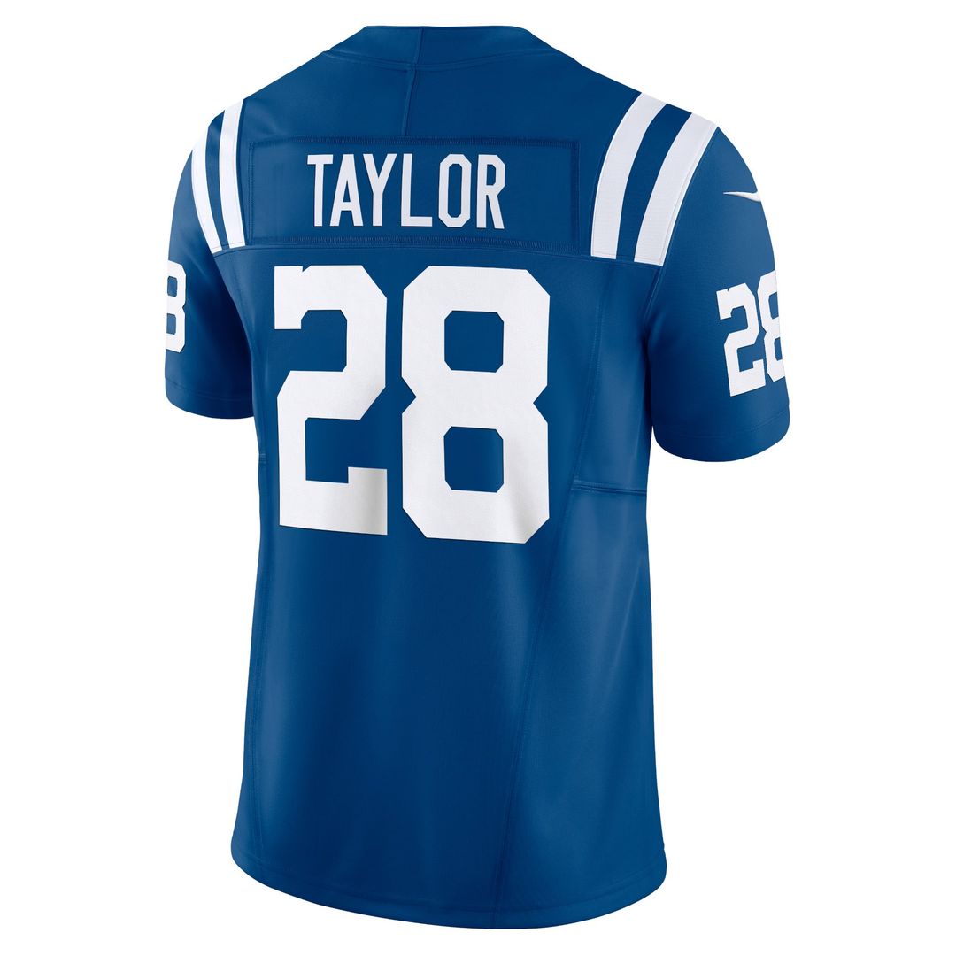 Men's Nike Indianapolis Colts Jonathan Taylor Royal Vapor F.U.S.E. Limited NFL Jersey