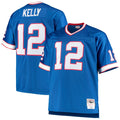 Men's Big & Tall Mitchell & Ness Buffalo Bills Jim Kelly Royal 1990 Retired Player Replica NFL Jersey