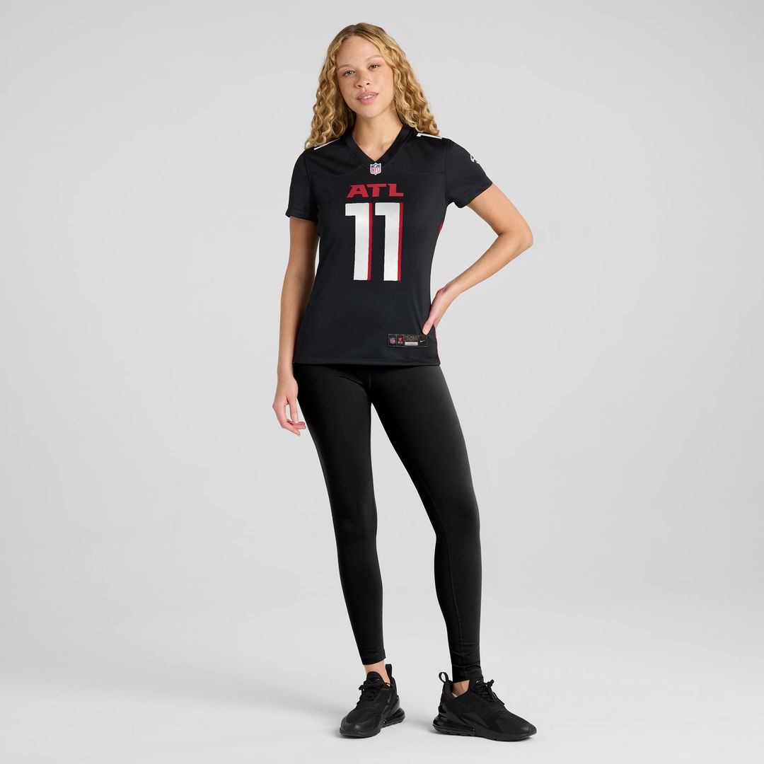 Women's Nike Atlanta Falcons Jalon Walker Black Team Game NFL Jersey