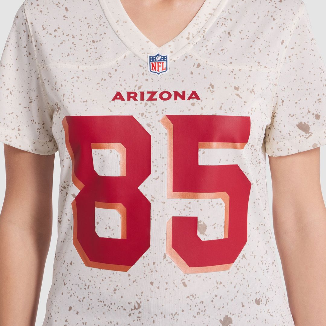 Women's Nike Arizona Cardinals Trey McBride Natural 2025 Rivalries Collection Game NFL Jersey