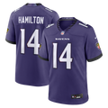 Men's Nike Baltimore Ravens Kyle Hamilton Purple Team Game NFL Jersey