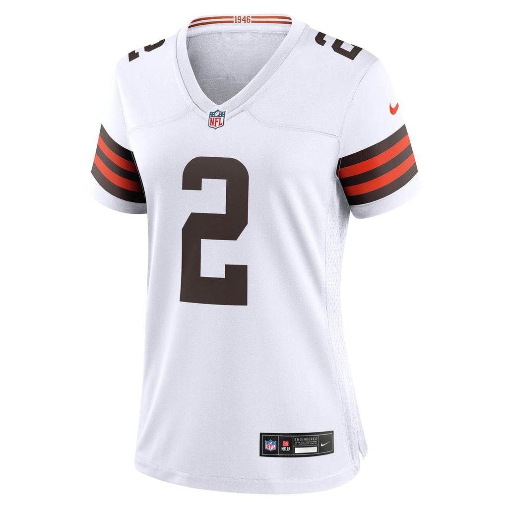 Women's Nike Cleveland Browns Shedeur Sanders Brown Team Game NFL Jersey