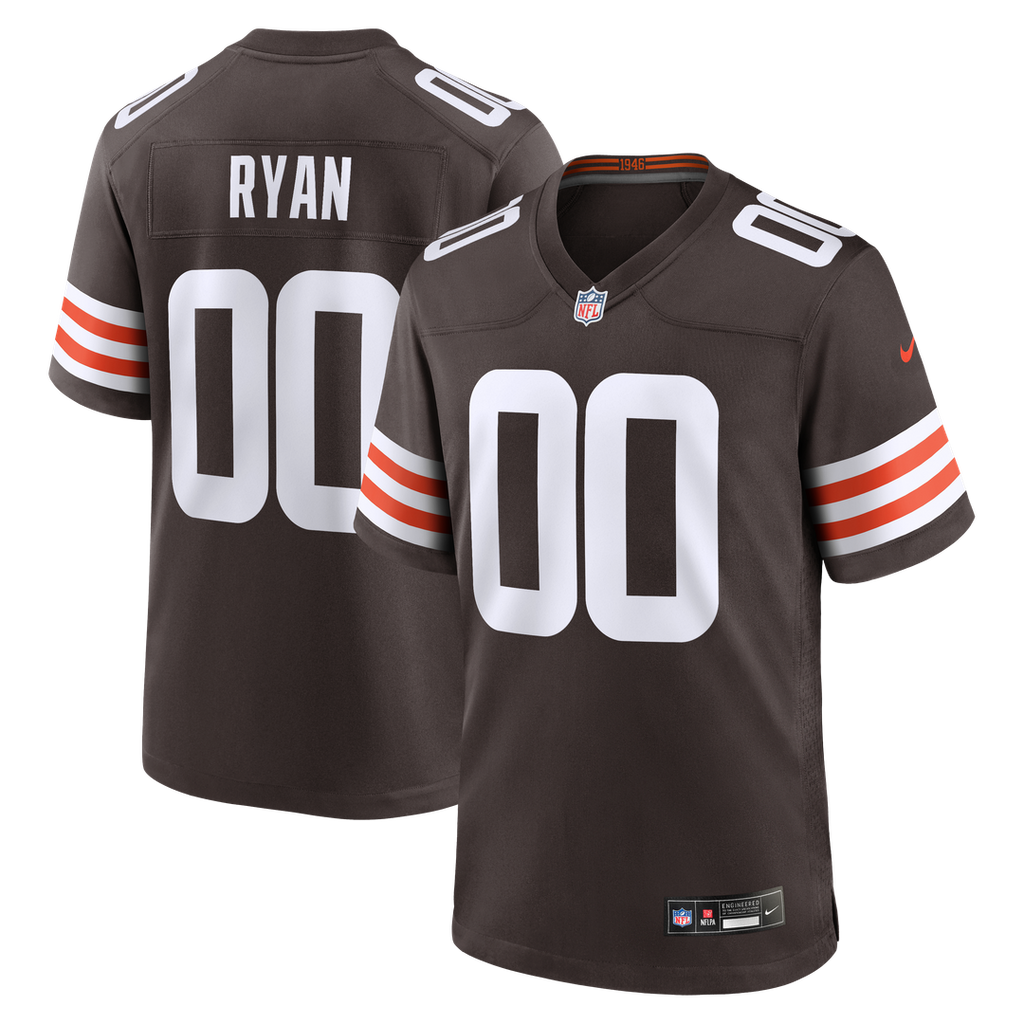 Men's Nike Cleveland Browns Carsen Ryan Brown Game NFL Jersey