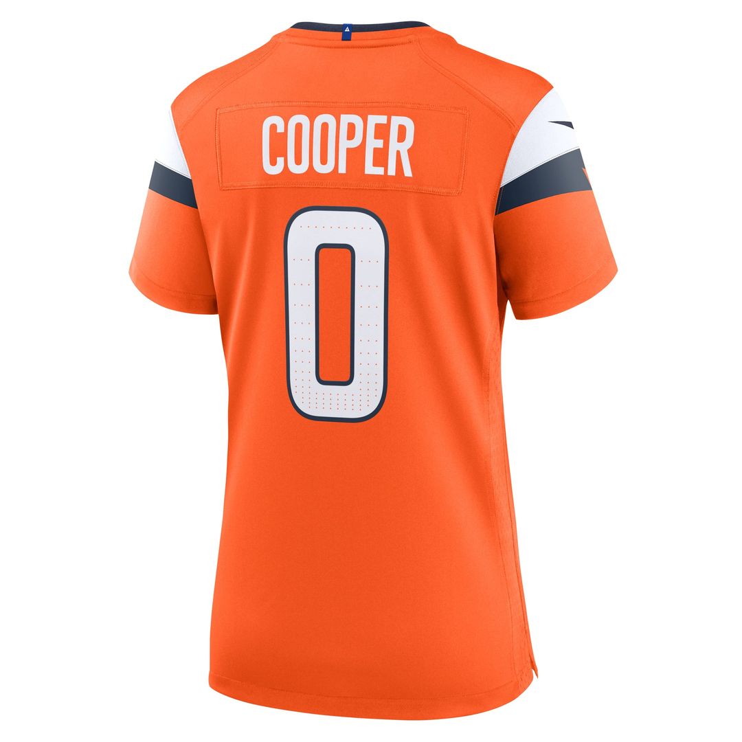 Women's Nike Denver Broncos Jonathon Cooper Orange Team Game NFL Jersey