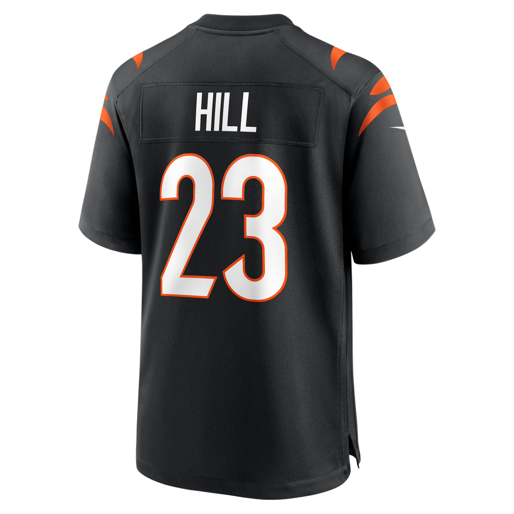 Men's Nike Cincinnati Bengals Daxton Hill Black Player Game NFL Jersey