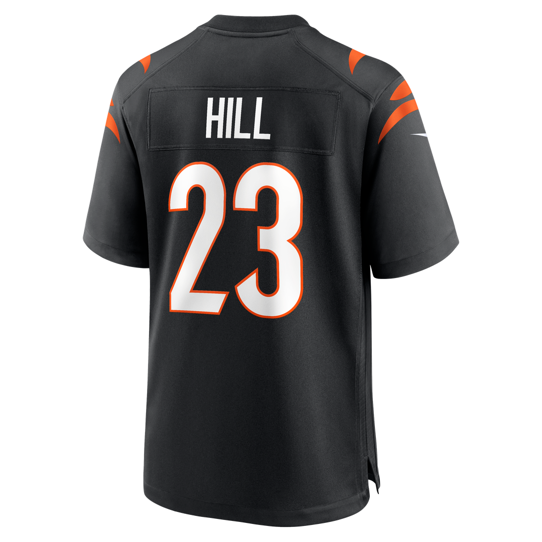 Men's Nike Cincinnati Bengals Daxton Hill Black Player Game NFL Jersey