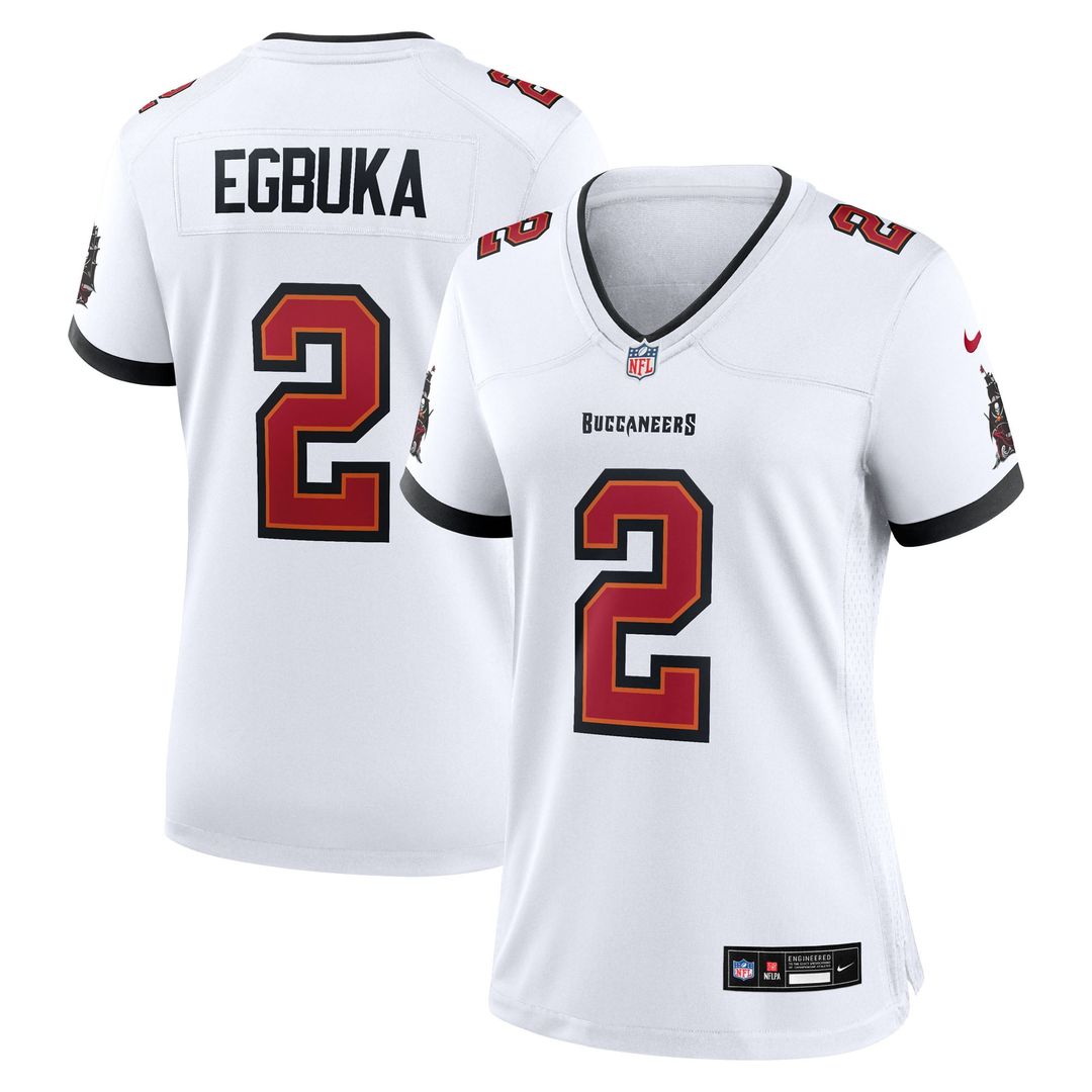 Women's Nike Tampa Bay Buccaneers Emeka Egbuka Red Team Game NFL Jersey
