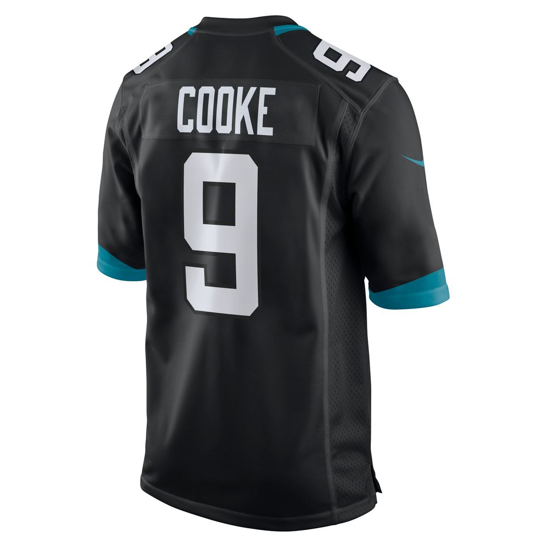 Men's Nike Jacksonville Jaguars Logan Cooke Black Game NFL Jersey