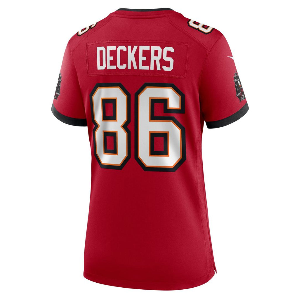 Women's Nike Tampa Bay Buccaneers Evan Deckers Red Team Game NFL Jersey