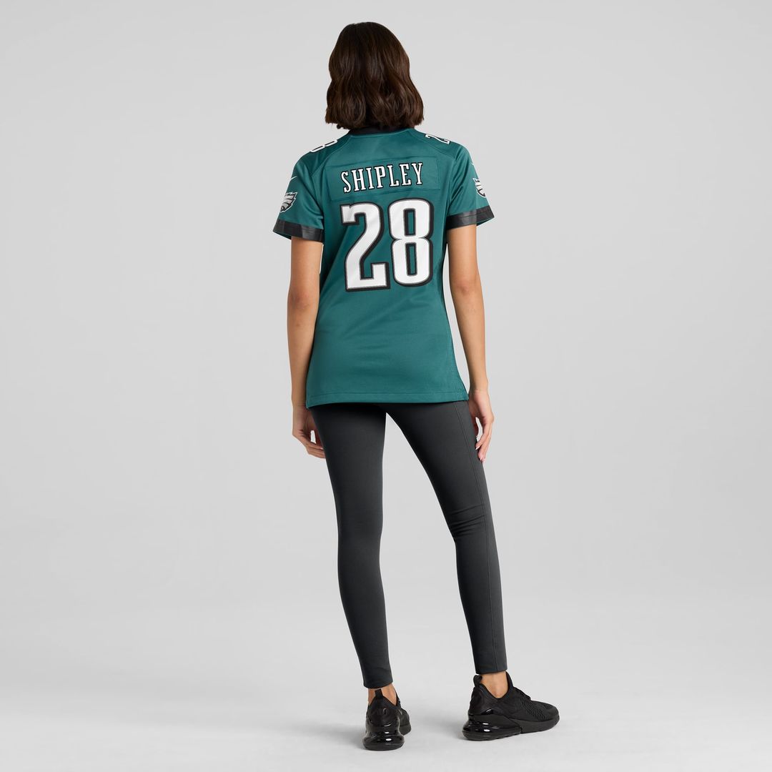 Women's Nike Philadelphia Eagles Will Shipley Midnight Green Team Game NFL Jersey