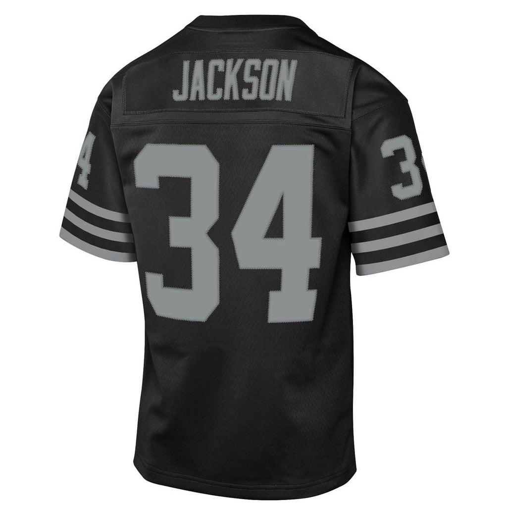 Youth Mitchell & Ness Las Vegas Raiders Bo Jackson Black 1988 Throwback Fashion NFL Jersey