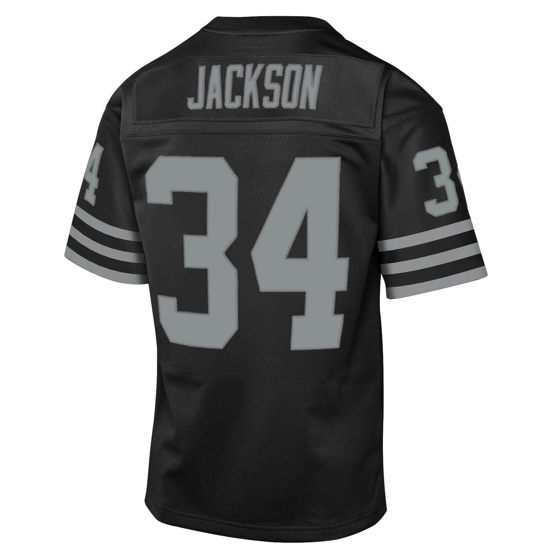 Youth Mitchell & Ness Las Vegas Raiders Bo Jackson Black 1988 Throwback Fashion NFL Jersey