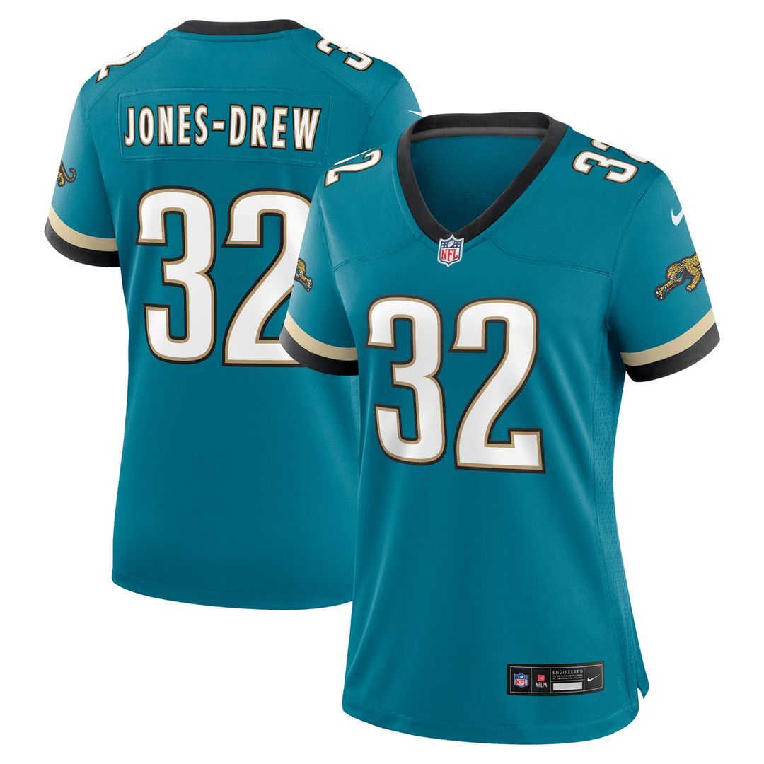 Women's Nike Jacksonville Jaguars Maurice Jones-Drew Teal Prowler Throwback Retired Player Game NFL Jersey