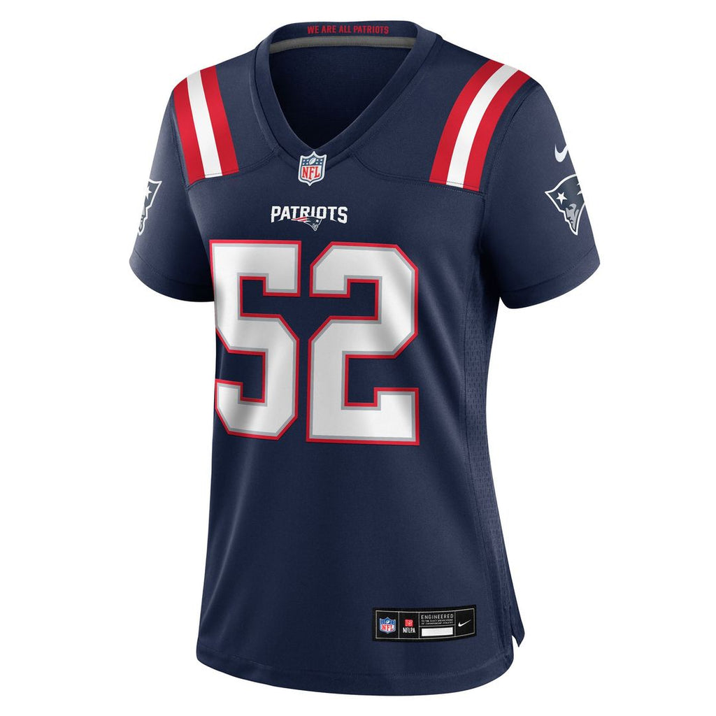 Women's Nike New England Patriots Marcus Bryant Navy Team Game NFL Jersey