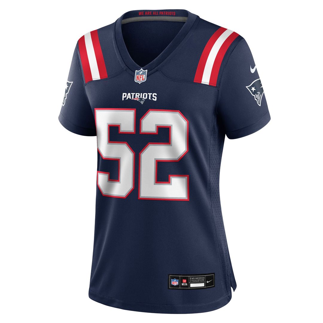 Women's Nike New England Patriots Marcus Bryant Navy Team Game NFL Jersey