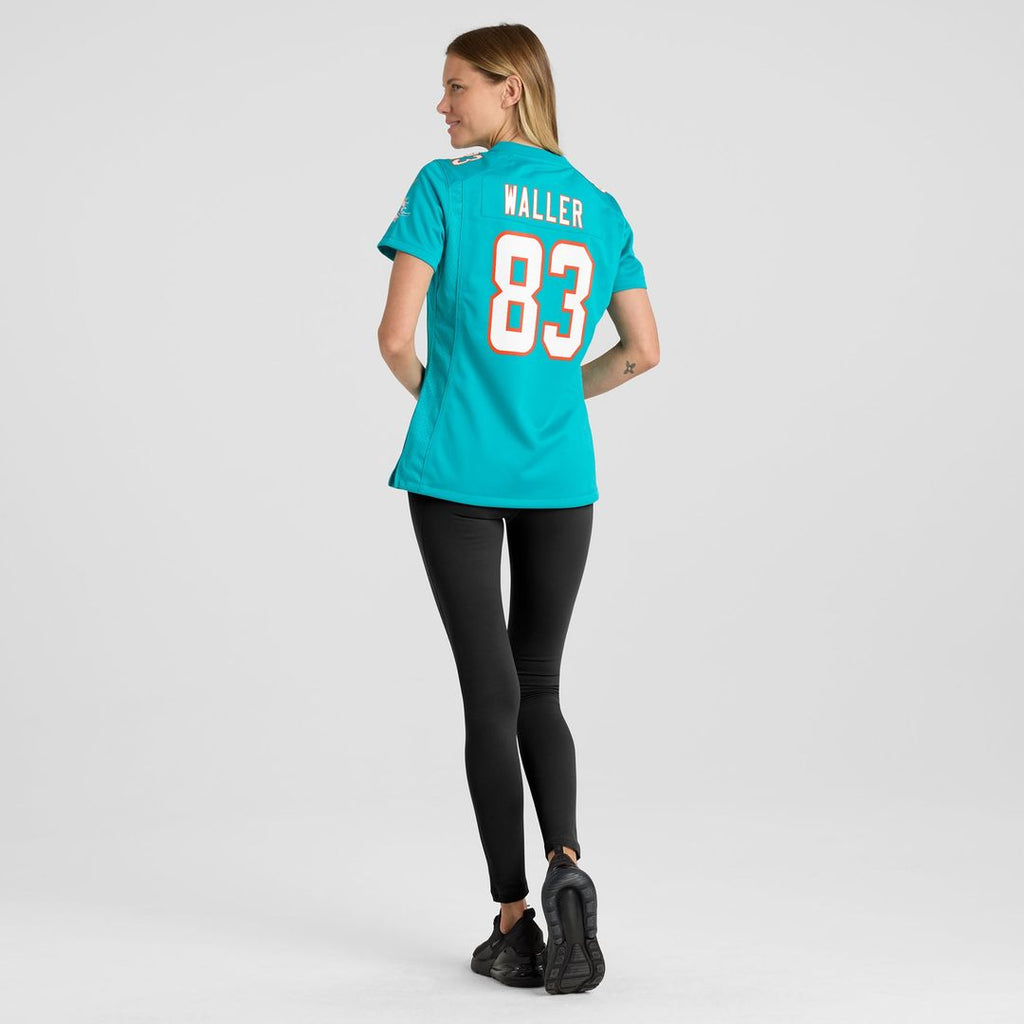Women's Nike Miami Dolphins Darren Waller Aqua Team Game NFL Jersey