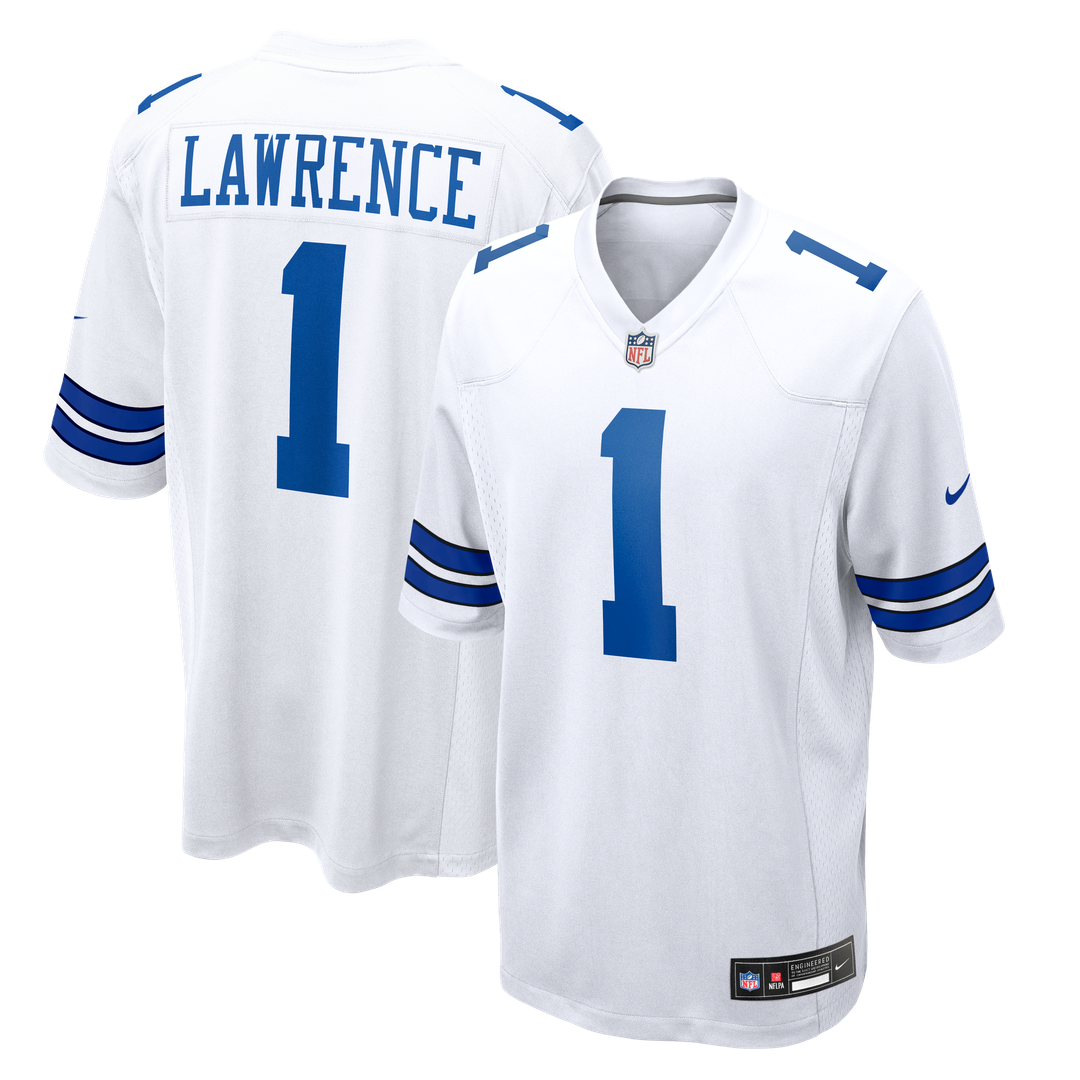 Men's Nike Dallas Cowboys Malachi Lawrence White Game NFL Jersey