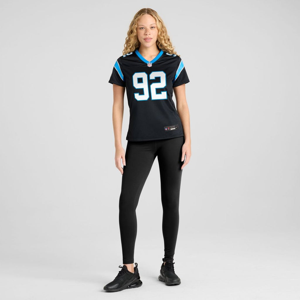Women's Nike Carolina Panthers Cam Jackson Black Team Game NFL Jersey